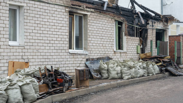 Professional Fire Damage Removal technician working in Ellenton, FL